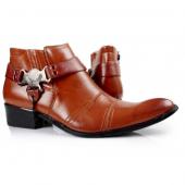 Coyboy Italian Style Brown Leather Shoes